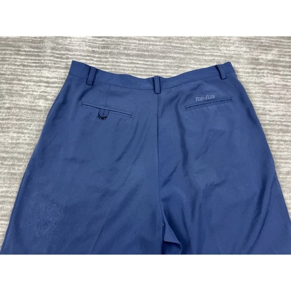 Top Flite Shorts Mens 38 Blue‎ Pleated Golf Polyester Casual Outdoors